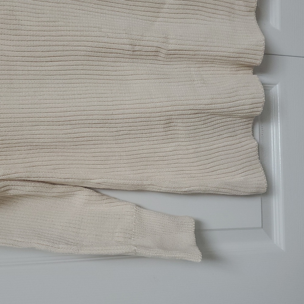 Free People Alba Ribbed Sweater Tunic/Powder Sand - Picture 8 of 14